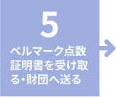 5.ベルマーク点数証明書を受け取る・財団へ送る